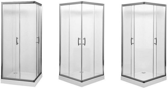 Душевой уголок Aquanet Alfa Cube NAA1142 100x100 00185041 профиль Хром стекло прозрачное