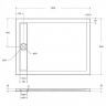 Акриловый поддон для душа BelBagno Due 120x90 TRAY-BB-DUE-AH-120/90-4-W0 Белый