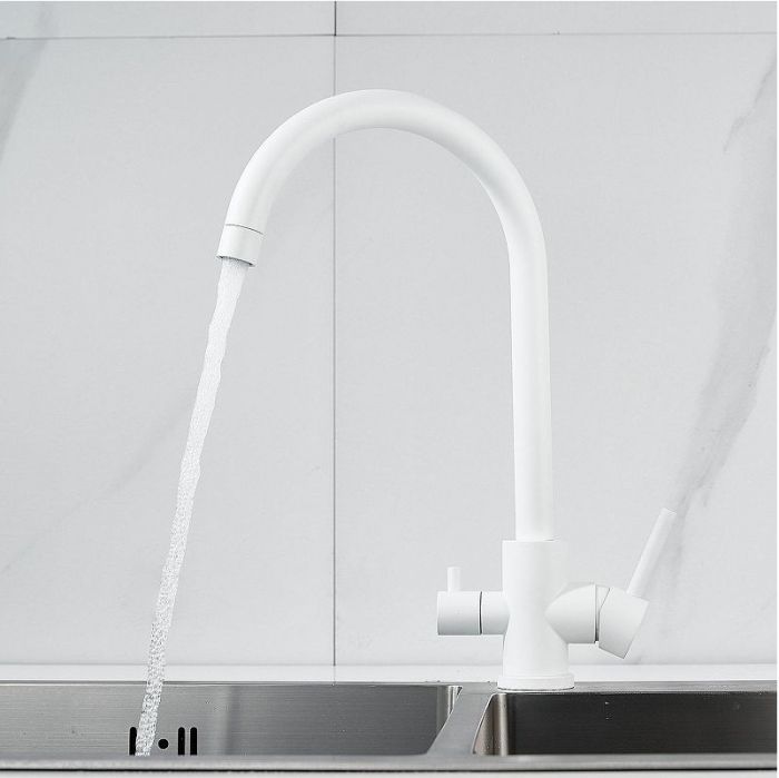 Смеситель для кухни Raffine F108C цвет Белый