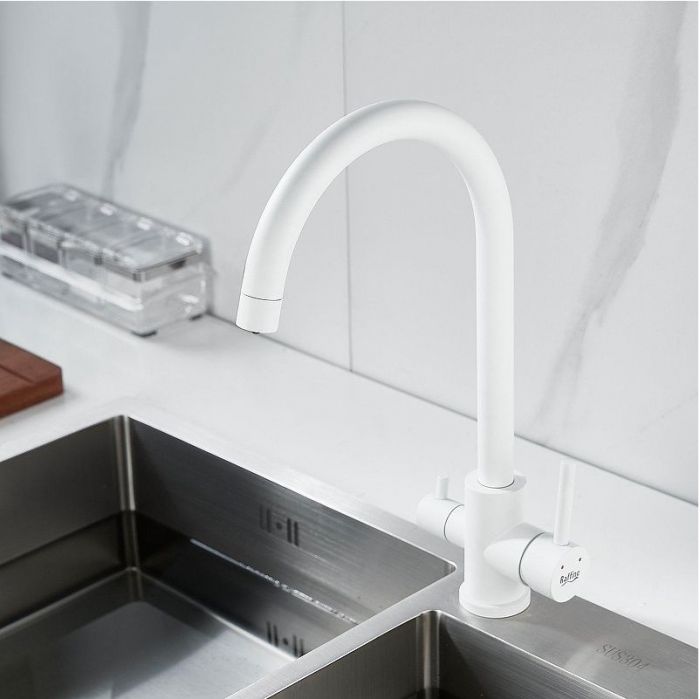 Смеситель для кухни Raffine F108C цвет Белый