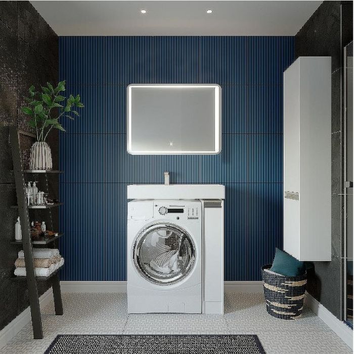 Тумба под раковину Aquaton Лондри 20 R 1A236101LH010 Белый глянец