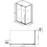 Душевой уголок Allen Brau Fantasy 160x90 3.11005-00 профиль Хром стекло прозрачное