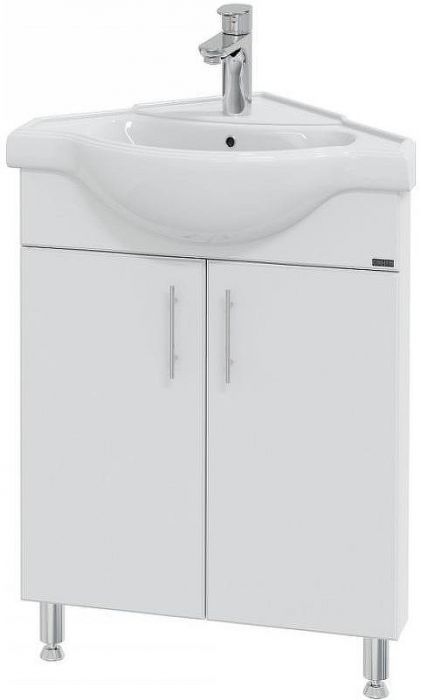 Тумба под раковину СанТа Аврора 60 216001 угловая Белая