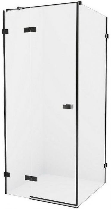 Душевой уголок New Trendy Avexa Black 120x120 L EXK-1606 профиль Черный стекло прозрачное