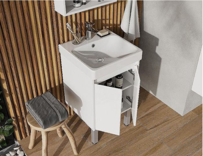 Тумба под раковину Aquaton Сканди Doors 45 1A278701SD010 Белая