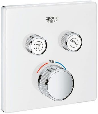 Смеситель для душа Grohe Grohtherm SmartControl 29156LS0 с термостатом Белая луна