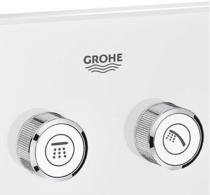 Смеситель для душа Grohe Grohtherm SmartControl 29156LS0 с термостатом Белая луна