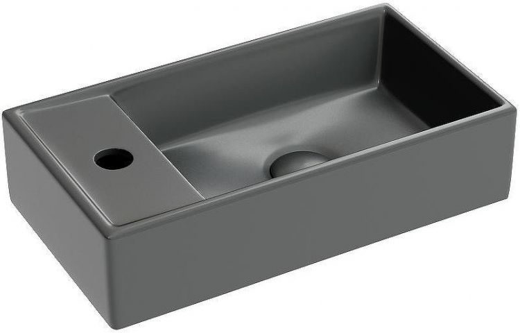 Раковина Ceramicanova Element 41 R CN6051RMDH Темный антрацит матовый Раковина Ceramicanova Element 41 R CN6051RMDH Темный антрацит матовый