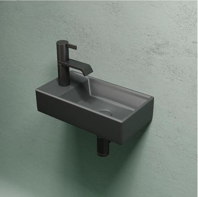 Раковина Ceramicanova Element 41 R CN6051RMDH Темный антрацит матовый Раковина Ceramicanova Element 41 R CN6051RMDH Темный антрацит матовый