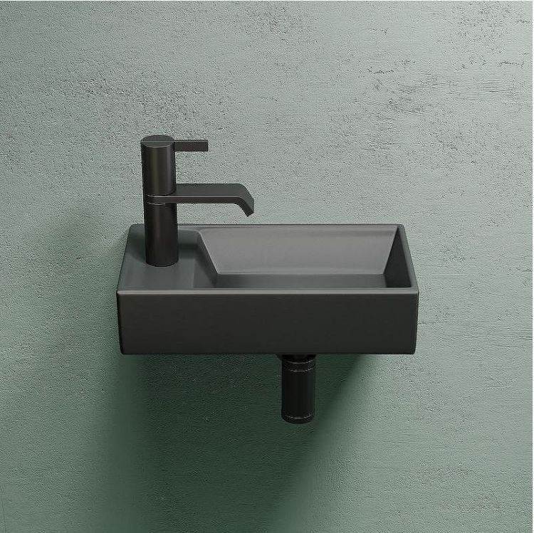 Раковина Ceramicanova Element 41 R CN6051RMDH Темный антрацит матовый Раковина Ceramicanova Element 41 R CN6051RMDH Темный антрацит матовый