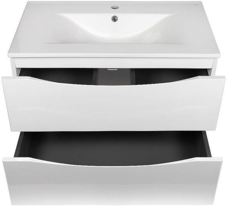 Тумба с раковиной Bond Cube 80 T01805-S05W подвесная Белая матовая