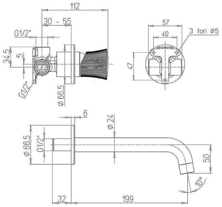 Смеситель для раковины Paini Domus 18PJ208PZ Золото матовое Смеситель для раковины Paini Domus 18PJ208PZ Золото матовое