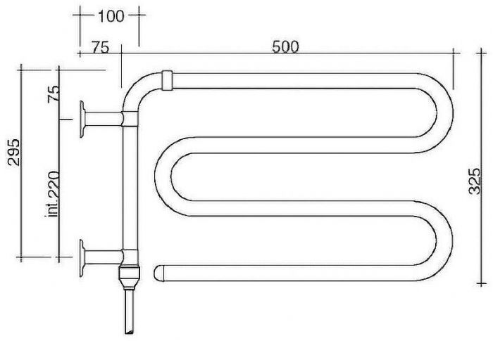 Электрический полотенцесушитель Margaroli Arcobaleno 610CRC Хром
