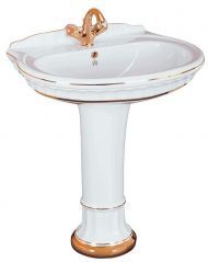 Раковина Migliore Gianeta 70 31166 цвет Белый Декор золото