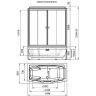 Душевой бокс Radomir Элис К1 168x85 L 1-04-6-1-4-0950 с баней с гидромассажем