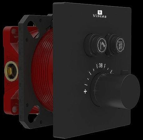 Смеситель для душа Vincea VSCV-321TMB с термостатом Черный матовый