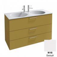 Тумба под раковину Jacob Delafon Odeon Rive Gauche 120 см EB2535-R5-N18 белый, ручки хром