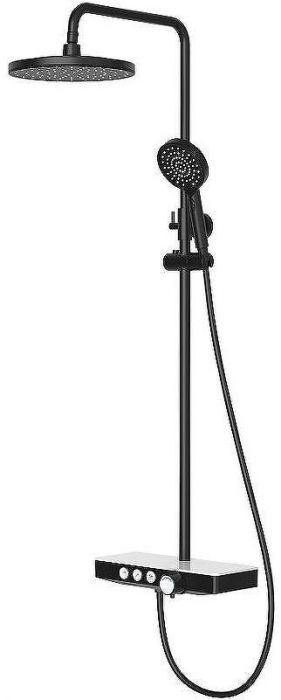 Душевая система Berges Morans 075002 Черная матовая