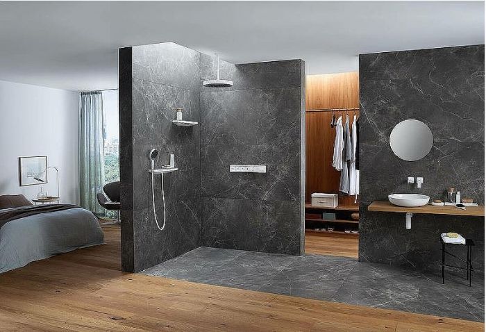 Смеситель для душа Hansgrohe RainSelect 15381700 с термостатом Белый матовый