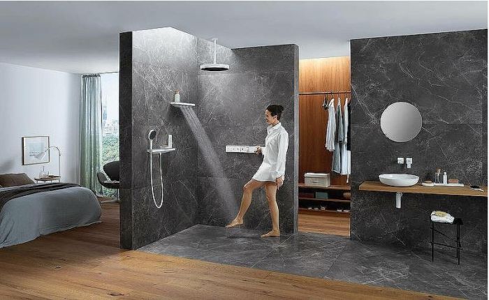 Смеситель для душа Hansgrohe RainSelect 15381700 с термостатом Белый матовый