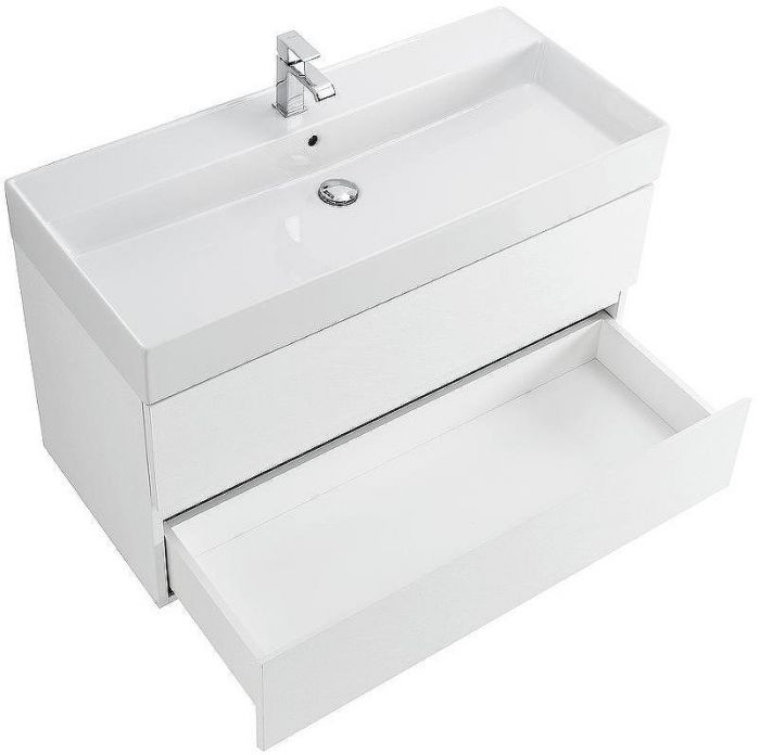 Тумба под раковину Cezares Molveno 46 80 MOLVENO 46-80-2C-SO-BG подвесная Bianco Ghiaccio