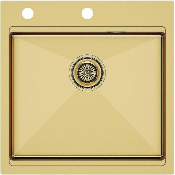 Кухонная мойка Paulmark Kroner-PRO 51 PM705151-BG Брашированное золото