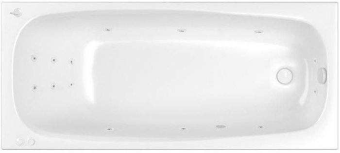 Акриловая ванна Whitecross Layla Slim 180x80 0122.180080.100.SMART.WH с гидромассажем