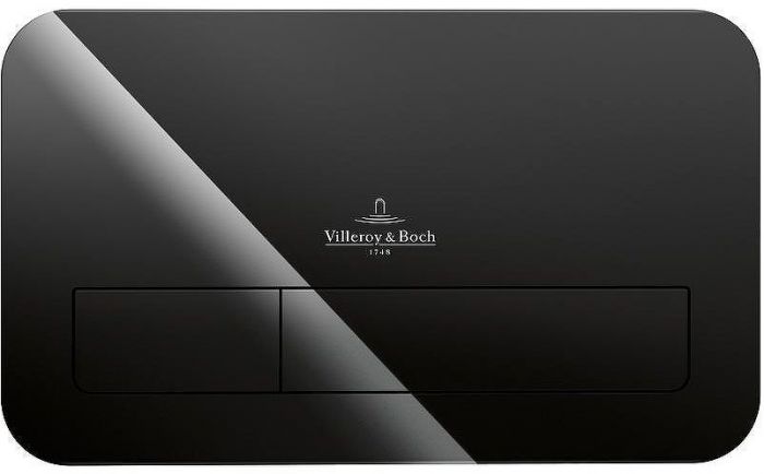 Клавиша смыва Villeroy&Boch ViConnect 922400RB Черная глянцевая