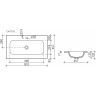 Раковина накладная CERAMICANOVA Grace прямоугольная c отверстием под смеситель, цвет черный матовый, CN7012MB