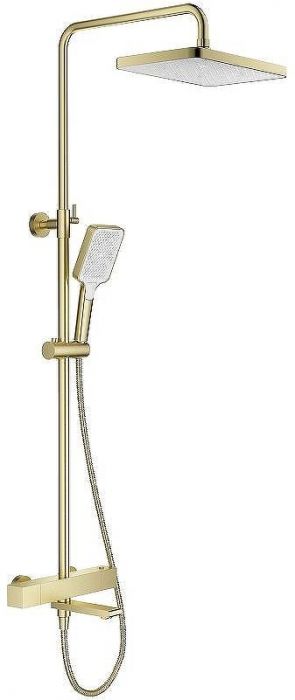 Душевая система Splenka S224.26.03 с термостатом Золото матовое