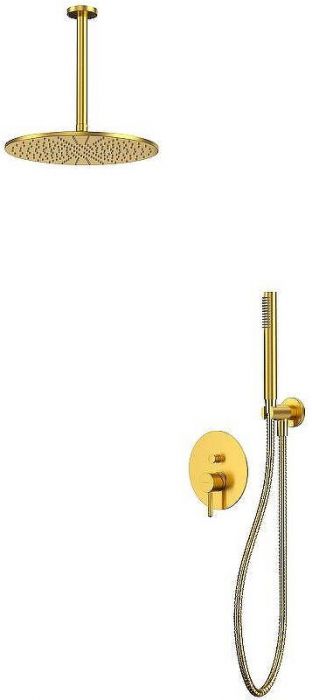 Душевая система Whitecross Y brushed gold YSET12GLB Брашированное золото