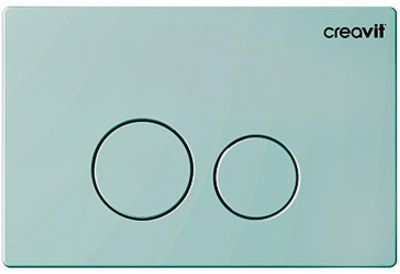 Клавиша смыва Creavit Terra GP9002.09 Зеленый нил