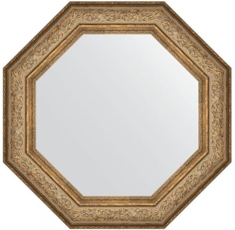 Зеркало Evoform Octagon 75х75 BY 7387 в багетной раме - Виньетка античная бронза 109