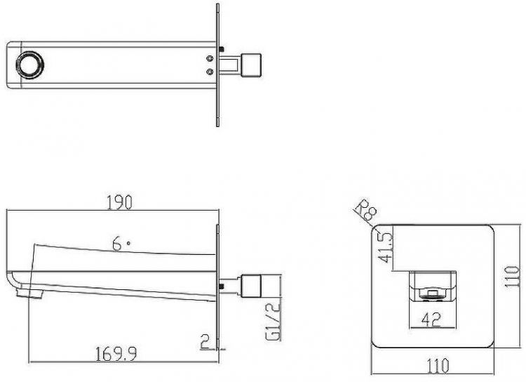 Излив для смесителя Omnires Parma WDPARMACRB Белый Хром Излив для смесителя Omnires Parma WDPARMACRB Белый Хром