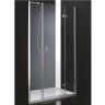 Душевая дверь Cezares Bergamo 175 R BERGAMO-W-B-13-80+60/40-C-Cr-R профиль Хром стекло прозрачное