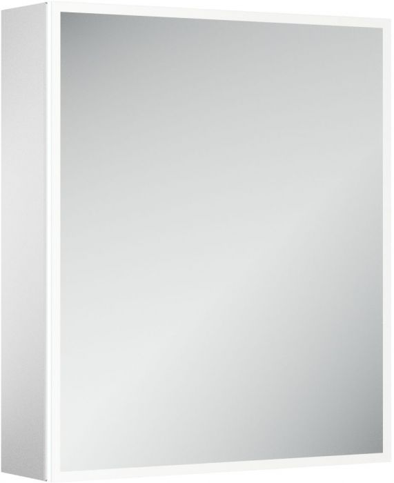 Зеркальный шкаф SANCOS для ванной комнаты из алюминия SANCOS Evoke 600x700х136 мм, с LED подсветкой, SC8060