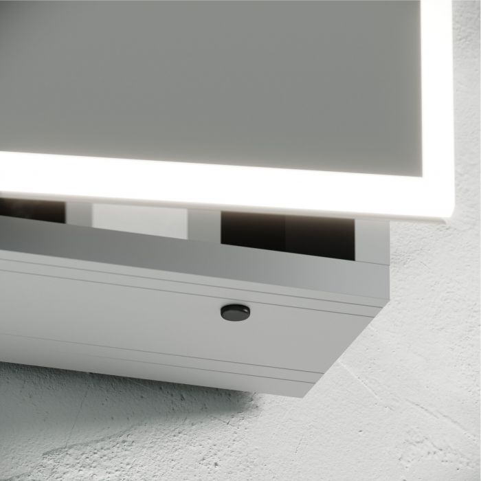 Зеркальный шкаф SANCOS для ванной комнаты из алюминия SANCOS Evoke 600x700х136 мм, с LED подсветкой, SC8060