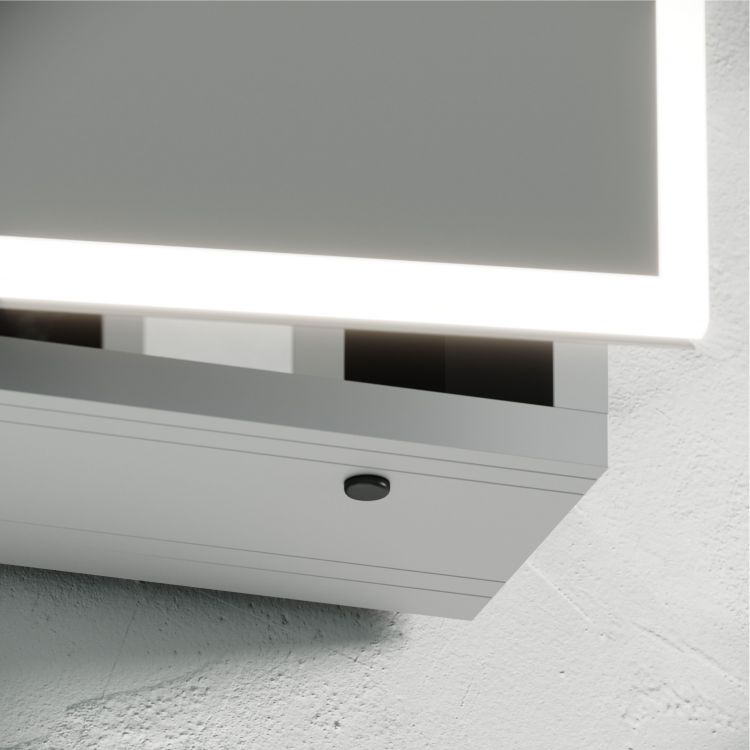 Зеркальный шкаф SANCOS для ванной комнаты из алюминия SANCOS Evoke 600x700х136 мм, с LED подсветкой, SC8060