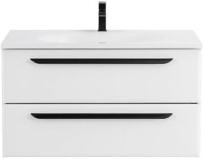 Тумба под раковину Cezares Eco 90 ECO-900-2C-SO-BO подвесная Bianco Opaco