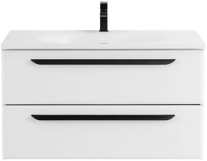 Тумба под раковину Cezares Eco 90 ECO-900-2C-SO-BO подвесная Bianco Opaco