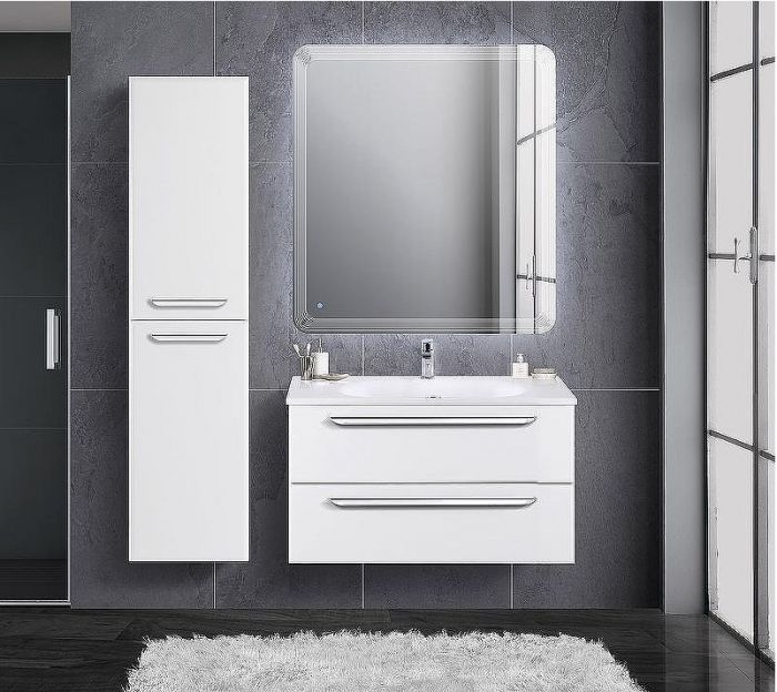 Тумба под раковину Cezares Eco 90 ECO-900-2C-SO-BO подвесная Bianco Opaco