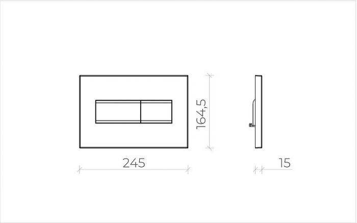 Клавиша смыва Creto Snap 2.0 KL-CR-752-2 цвет Хром глянцевый