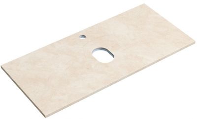 Столешница для ванной комнаты SANCOS 1000х460 с отверстием под смеситель, цвет kreman, артикул TT100A2X, TT100A2X