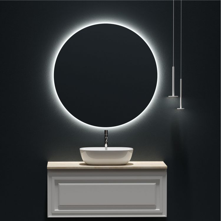 Столешница для ванной комнаты SANCOS 1000х460 с отверстием под смеситель, цвет kreman, артикул TT100A2X, TT100A2X