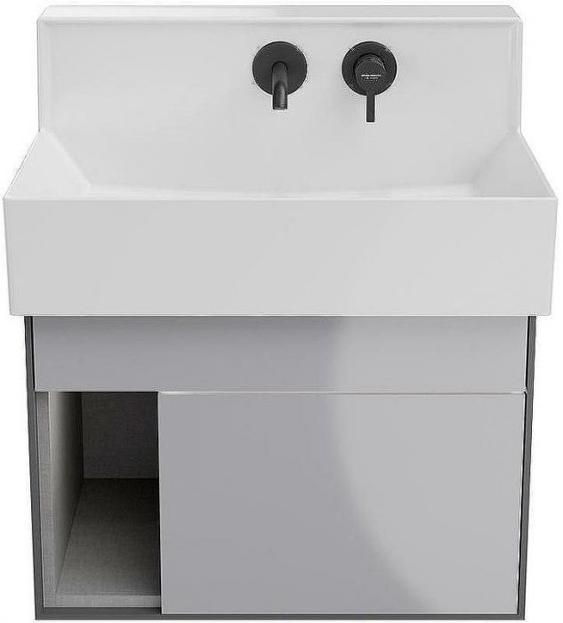 Тумба под раковину Kerama Marazzi Logica M 65 LO.M.65\GRAY подвесная Серая стальная