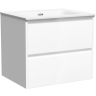 Тумба подвесная SANCOS под раковину Libra, белый глянец 590х450х500 мм, LB60W
