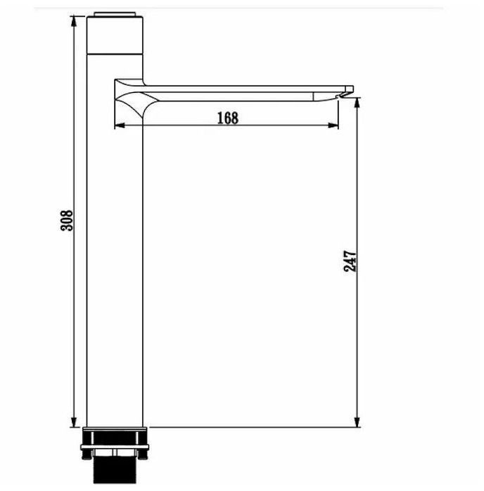 Смеситель для раковины Savol S-601810GWB цвет Белый Золото