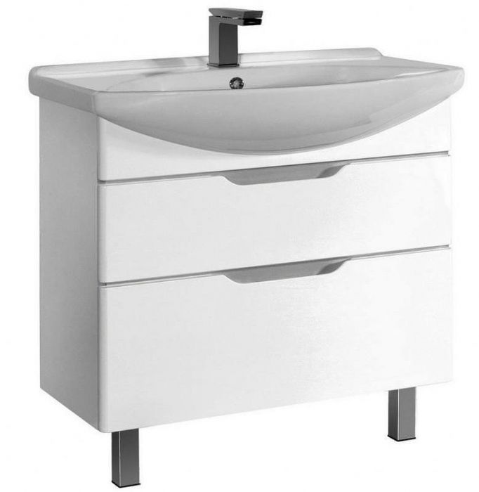 Тумба под раковину Dreja Laguna Plus 105 99.0108 Белый глянец