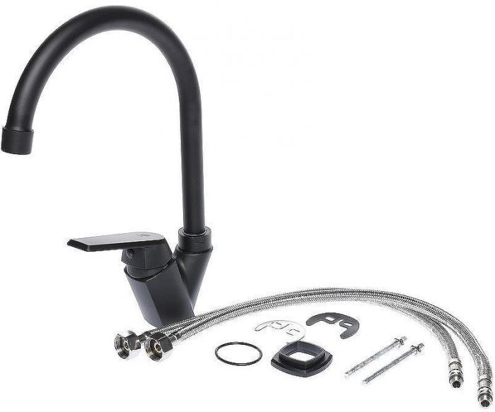 Смеситель для кухни Orange OneLife P02-000b Черный