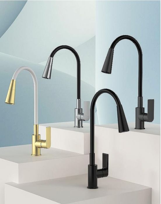 Смеситель для кухни Splenka S06.43.06 Черный матовый